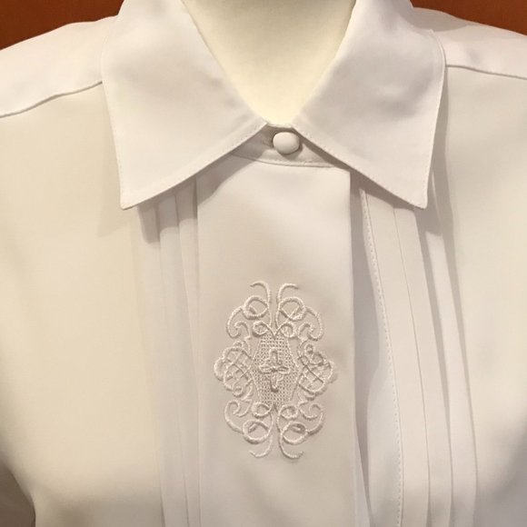 Yves St Claire Woman's Short Sleeve Blouse Vintage - Picture 7 of 8